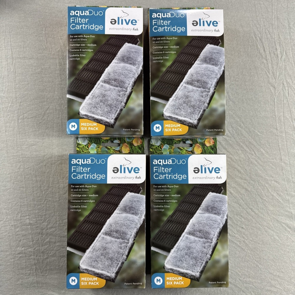 Elive AquaDuo Filter Cartridges 6-Pack Filters 10 & 20 Fish Tank Lot 4 Boxes NEW
